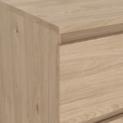 Maise kommode H:114 x B:65 x D:41 cm med 5 skuffer i egelook