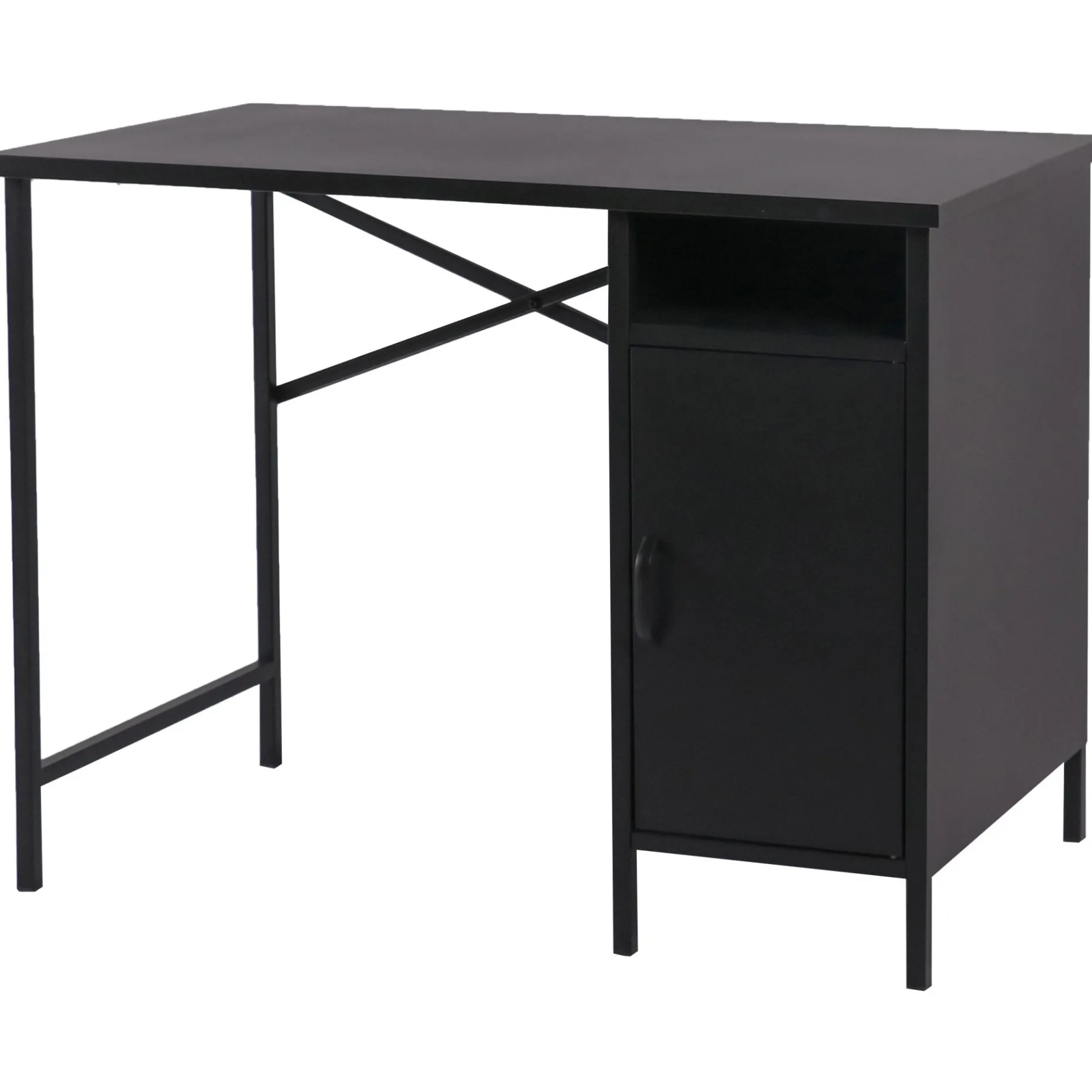 Marton sort skrivebord med skab