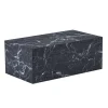 Maxine sofabord sort marmor look 90x50 cm