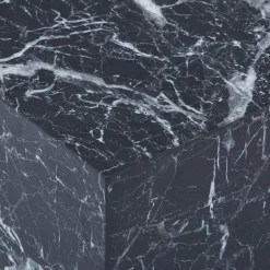 Maxine sofabord sort marmor look 90x50 cm