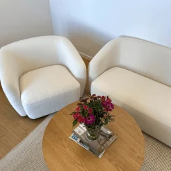 Melisa - 2 personers sofa i hvid boucle L: 173 x D: 84 x H: 66 cm