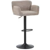 Melody Barstol - sand tekstil med justerbar højde og drejefunktion