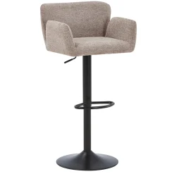 Melody Barstol - sand tekstil med justerbar højde og drejefunktion