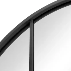 Mia - New yorker spejl med buning i sort  70 x 180 cm