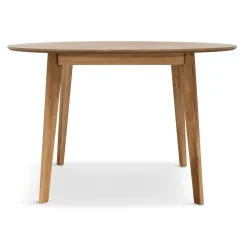 Miles - Rundt spisebord Ø120 cm i olieret egefiner med sildebensmønster