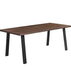 Molly plankebord - 240x95 cm - i smoked eg med A-ben - (Forberedt til tillægsplader)