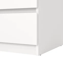 Naia kommode 3 skuffer hvid H: 70 x B: 77 x D: 50 cm