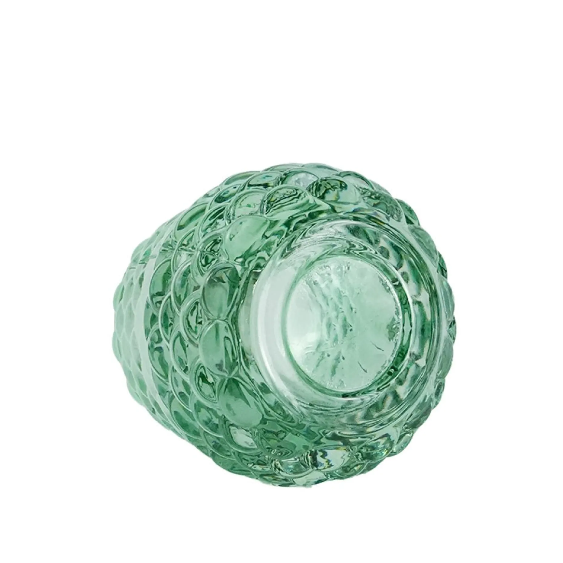 Naja glas fyrfadsstage grøn 7 cm