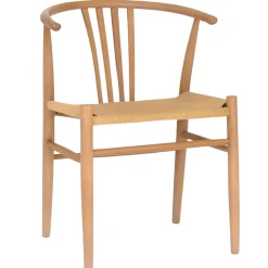 Naomi spisebordsstol i bøg med fletsæde