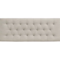 Nia sengegavl 180x63 cm i beige tekstil