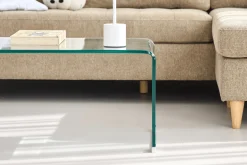 Nicole glas sofabord 95x45x35 cm