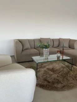 Nicole glas sofabord 95x45x35 cm