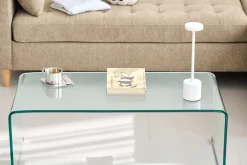 Nicole glas sofabord 95x45x35 cm