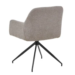 Ofelia Spisebordsstol -  Sand Med Drejefunktion 360 Grader