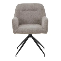 Ofelia Spisebordsstol -  Sand Med Drejefunktion 360 Grader