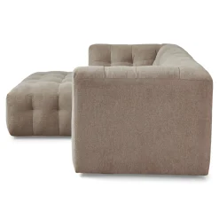 Poppy chaiselong bubble sofa sand - venstrevendt