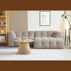 Poppy chaiselong bubble sofa sand - højrevendt