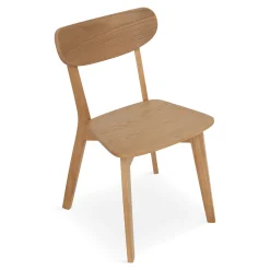 Rory spisebordsstol - Træstol i egetræsfiner