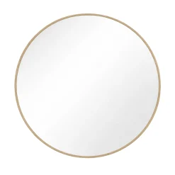 Ruthy spejl Ø60 cm med træramme i eg