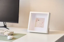 Salma dyb billedramme hvid 25x25 cm