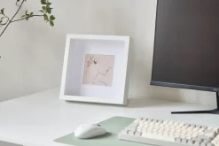 Salma dyb billedramme hvid 25x25 cm