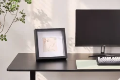 Salma dyb billedramme sort 25x25 cm