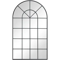 Sandra - New yorker spejl med buning sort 110x65 cm