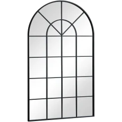 Sandra - New yorker spejl med buning sort 110x65 cm