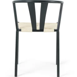 Shila spisebordsstol sort med flet