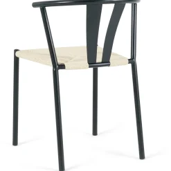 Shila spisebordsstol sort med flet