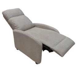 Silas lænestol i sand med vippefunktion og benstøtte