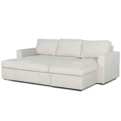Sinus beige sovesofa med vendbar chaiselong og opbevaring