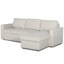 Sinus beige sovesofa med vendbar chaiselong og opbevaring