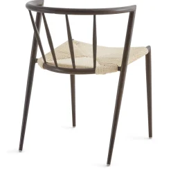 Spisebordssæt - Lewis lamel spisebord Ø120 cm med udtræk i røget egefiner + 6 x Bella spisebordsstole i røget eg