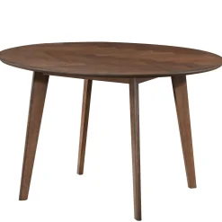 Spisebordssæt - Miles rundt spisebord Ø120 cm (Røget Egefiner) + 4x Rory spisebordsstole i røget egelook