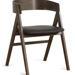 Spisebordssæt - Susan plankebord i røget eg 200 cm + 4 x Samantha spisebordsstol i røget eg