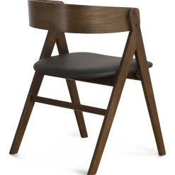 Spisebordssæt - Susan plankebord i røget eg 200 cm + 4 x Samantha spisebordsstol i røget eg