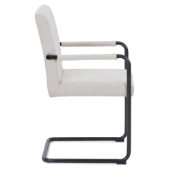 Tessa spisebordsstol i beige tekstil