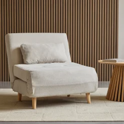 Thalia foldbar sovesofa beige tekstil