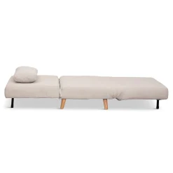 Thalia foldbar sovesofa beige tekstil
