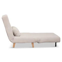 Thalia foldbar sovesofa beige tekstil