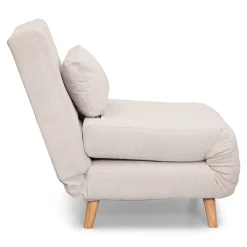 Thalia foldbar sovesofa beige tekstil