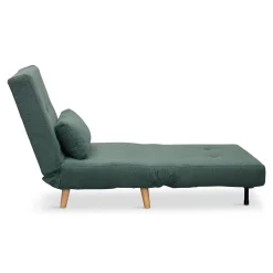 Thalia foldbar sovesofa i grøn tekstil