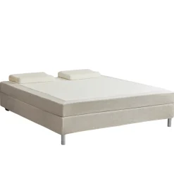 Theodor kontinentalseng i beige 180x200 cm inkl. chrome ben