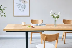 Valeria sildebensbord 200x90 cm lakeret egefiner