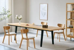 Valeria sildebensbord 200x90 cm lakeret egefiner