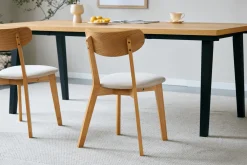 Valeria sildebensbord 200x90 cm lakeret egefiner