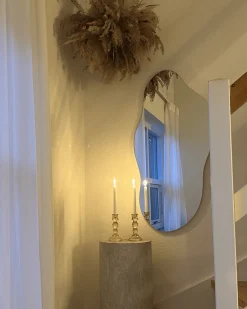 Zoey Organisk spejl uden ramme i 100x50 cm